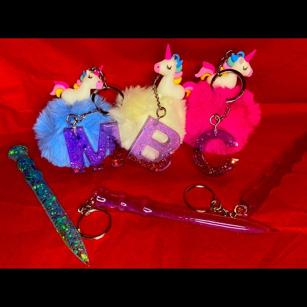 Initial keychains